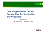 Walfish-Choosing the Best Device Sample Size for