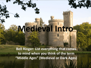 Medieval Intro - Blue Valley Schools
