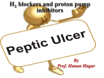 Lecture 2 - H2 receptors and proton pump inhibitor 1