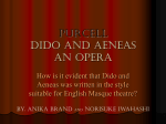 Purcell Dido and aeneas an opera