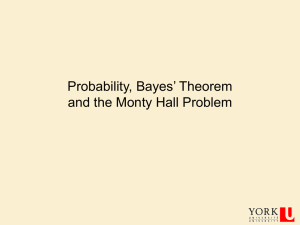 02 Probability, Bayes Theorem and the Monty Hall Problem