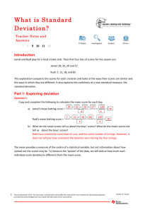 01 What is standard deviation teacher notes and answers