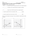 Homework: Segment and angles: bisectors and midpoints
