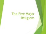 The Five Major Religions