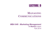 File - MBA 649 Marketing management