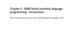 Chapter 3 - 8086 family assembly language programming