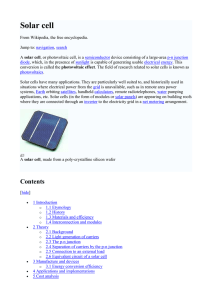Solar cell - Vicphysics