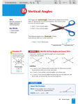 2.4 Vertical Angles