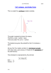 the normal distribution - Mathematics with Mr Walters