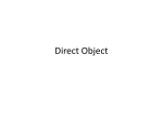 Direct Object - WordPress.com