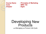 New product Development Process Conti…..