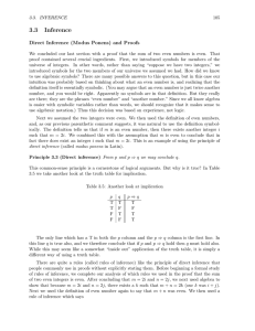 Inference and Proofs - Dartmouth Math Home