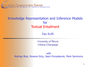 Knowledge Representation and Inference Models