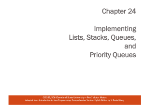 Chapter 25 Java Data Structures