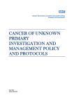 cancer of unknown primary investigation and management policy