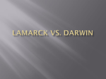Lamarck vs. Darwing