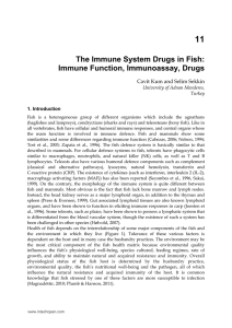The Immune System Drugs in Fish: Immune Function, Immunoassay