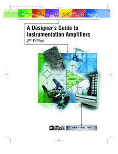 A Designer`s Guide to Instrumentation Amplifiers