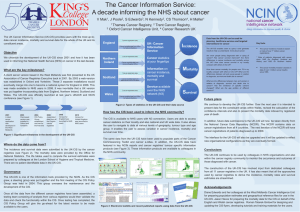 The Cancer Information Service - National Cancer Intelligence