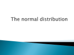 The normal distribution