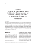 The Use of Interactive Media in Identity Construction by Female