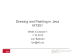Drawing and painting - custom painting in Java