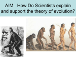 Theory and Evidence of Evolution