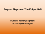 Beyond Neptune: The Kuiper Belt