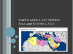 North Africa, Southwest Asia and Central Asia