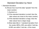 Notes Standard Deviation by Hand