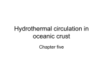 Hydrothermal circulation in oceanic crust