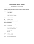 Discretization of Continuous Attributes