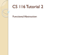 CS 116 Tutorial 2 (solutions): Functional abstraction