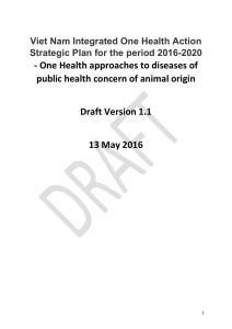Viet Nam Integrated One Health Action Strategic Plan for the