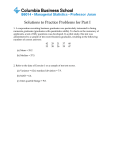 Solutions to Practice Problems for Part I 1. A corporation recruiting