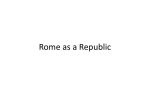 Rome as a Republic - Spectrum Loves Social Studies