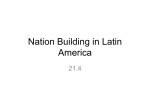 Nation Building in Latin America