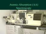 Atomic-absorption (AA) spectroscopy