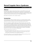 Dorsal Scapular Nerve Syndrome - Markham Ontario Chiropractor