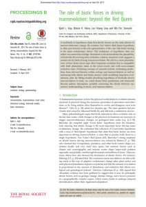 The role of biotic forces in driving macroevolution: beyond the Red