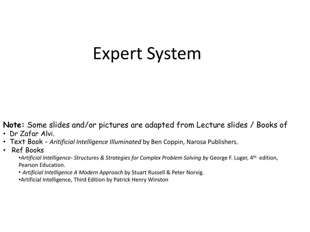 Expert Systems