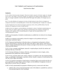 Unit 3 Similarity and Congruence in Transformations Unit Overview