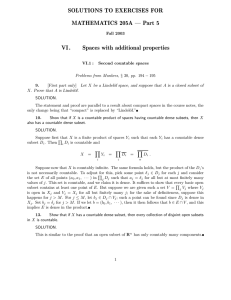SOLUTIONS TO EXERCISES FOR MATHEMATICS 205A — Part 5