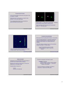 Terrestrial planet formation In the inner Solar System, think dust (no