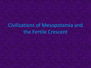 Civilizations of Mesopotamia and the Fertile Crescent