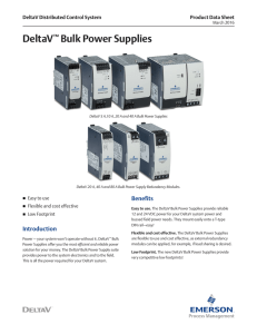 DeltaV Bulk Power Supplies