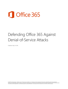 Defending Office 365 Against Denial-of-Service Attacks