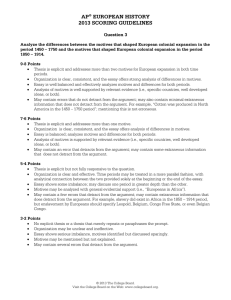 ap® european history 2013 scoring guidelines