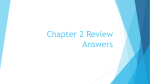 Chapter 2 Review Answers (Parts 1 and 2)