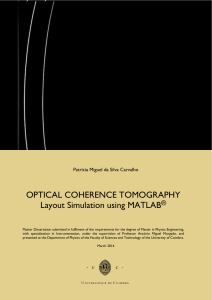 OPTICAL COHERENCE TOMOGRAPHY Layout